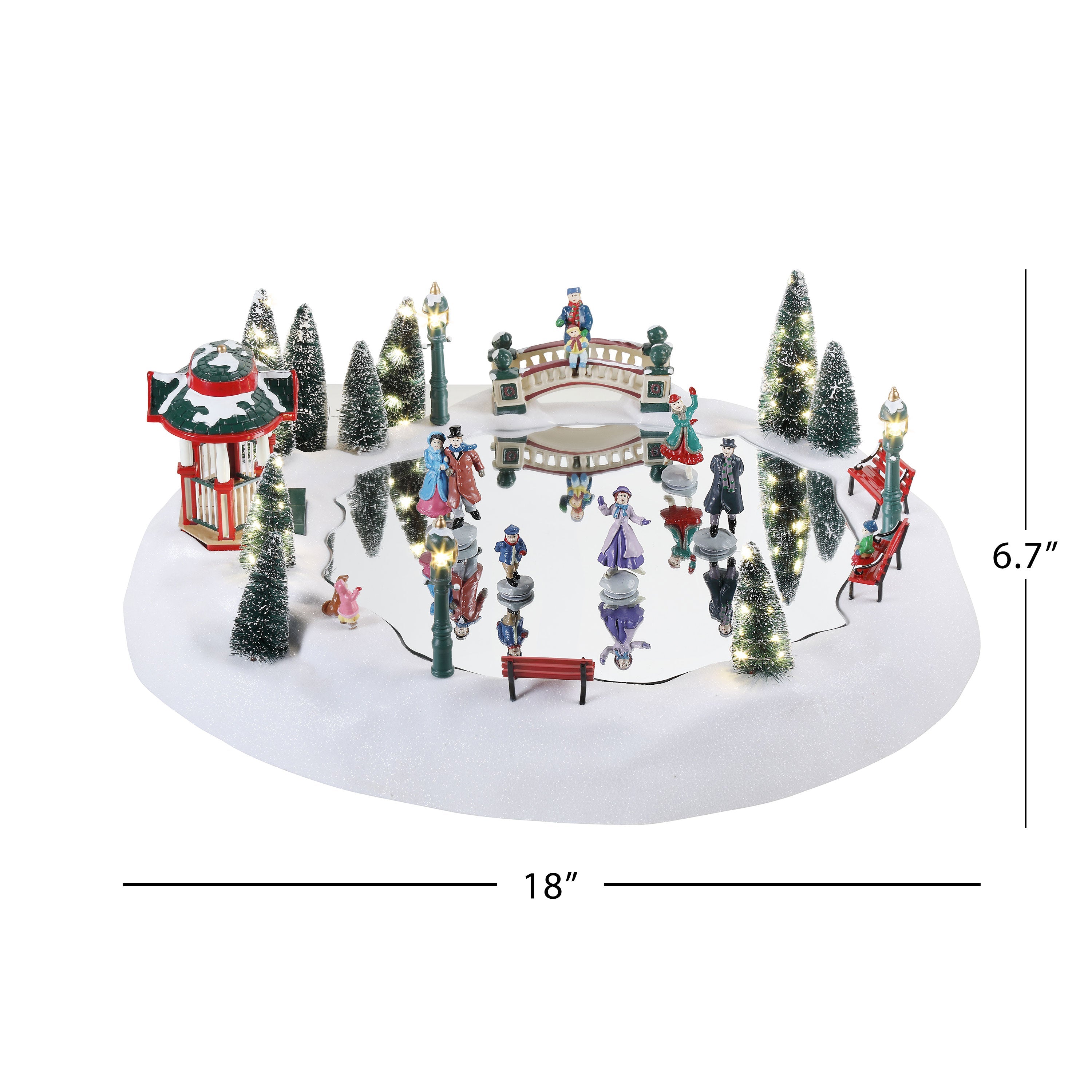 Winter Wonderland Christmas Skating Rink - Mr. Christmas