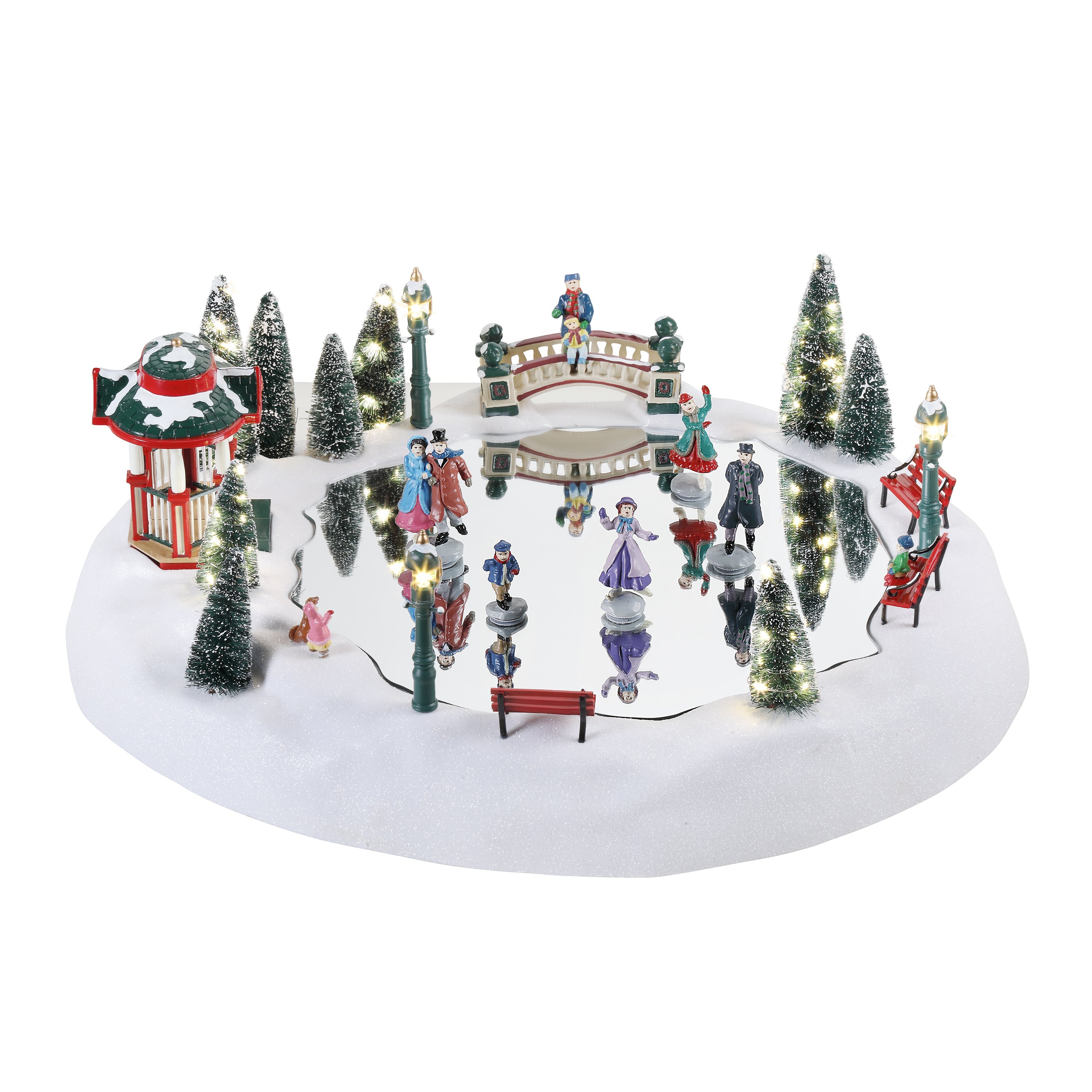 North Pole Skating Rink Lemax - Home In Art North Pole Skating Rink Lemax - Home In Art