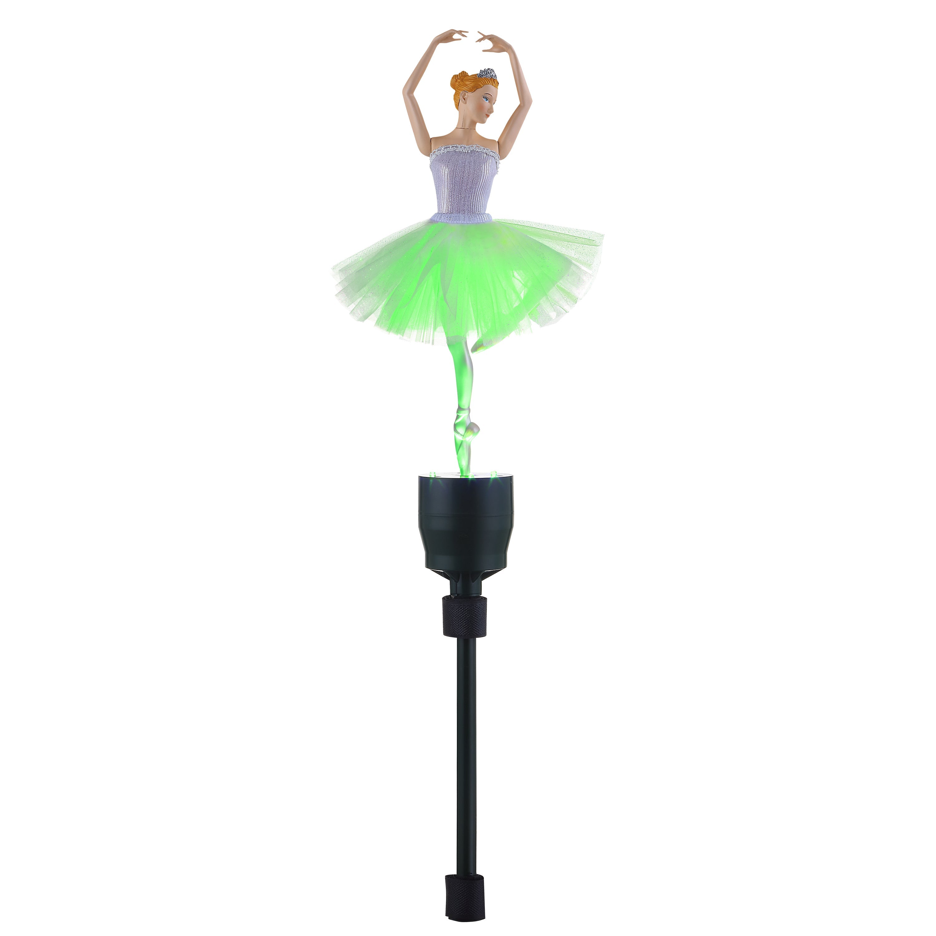 12.5" Animated Fiber-Optic Ballerina Tree Topper - Mr. Christmas