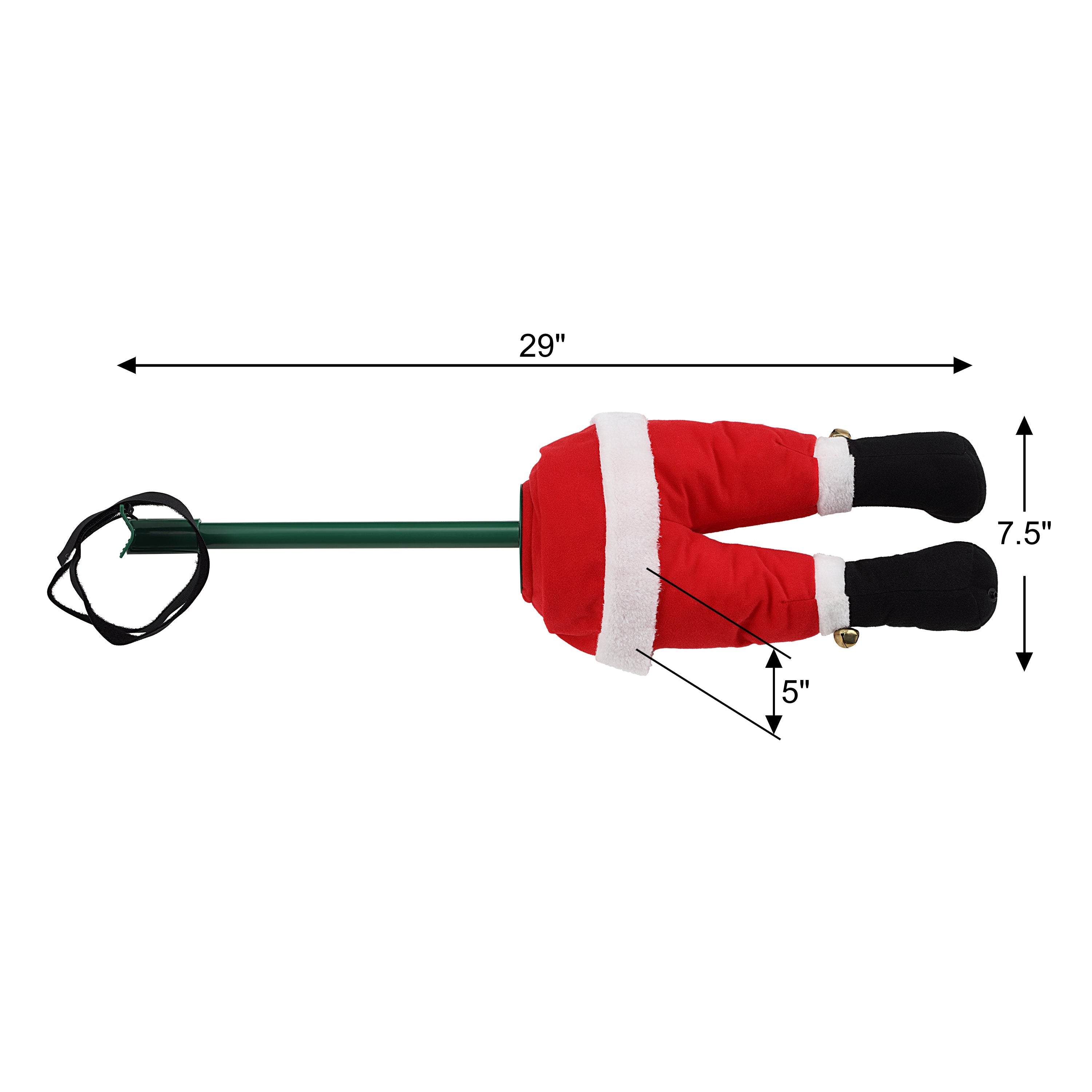 16" Animated Santa Kickers