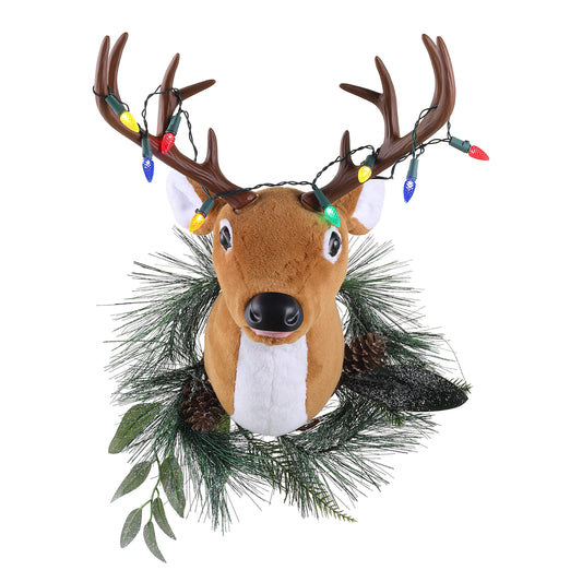 20" Motion Activated LED Singing Reindeer - Mr. Christmas