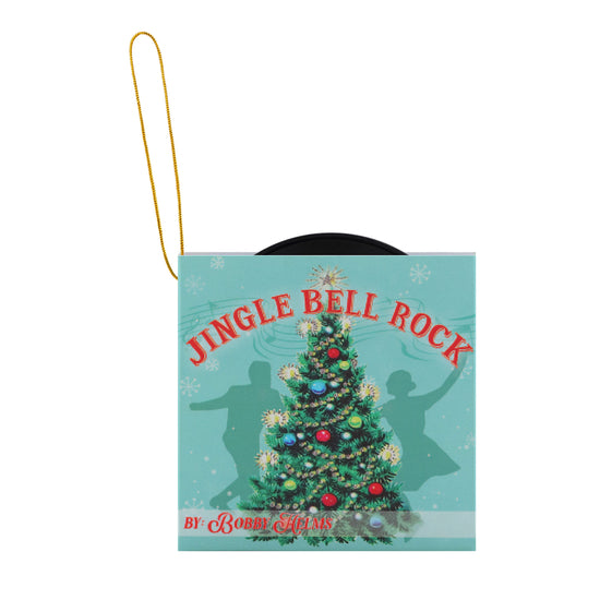3.4" Set of 2 Vintage Vinyl Record Ornaments - Mr. Christmas