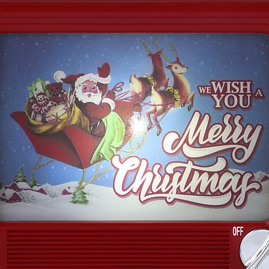 3.75" Musical LED TV Ornament - Red - Mr. Christmas