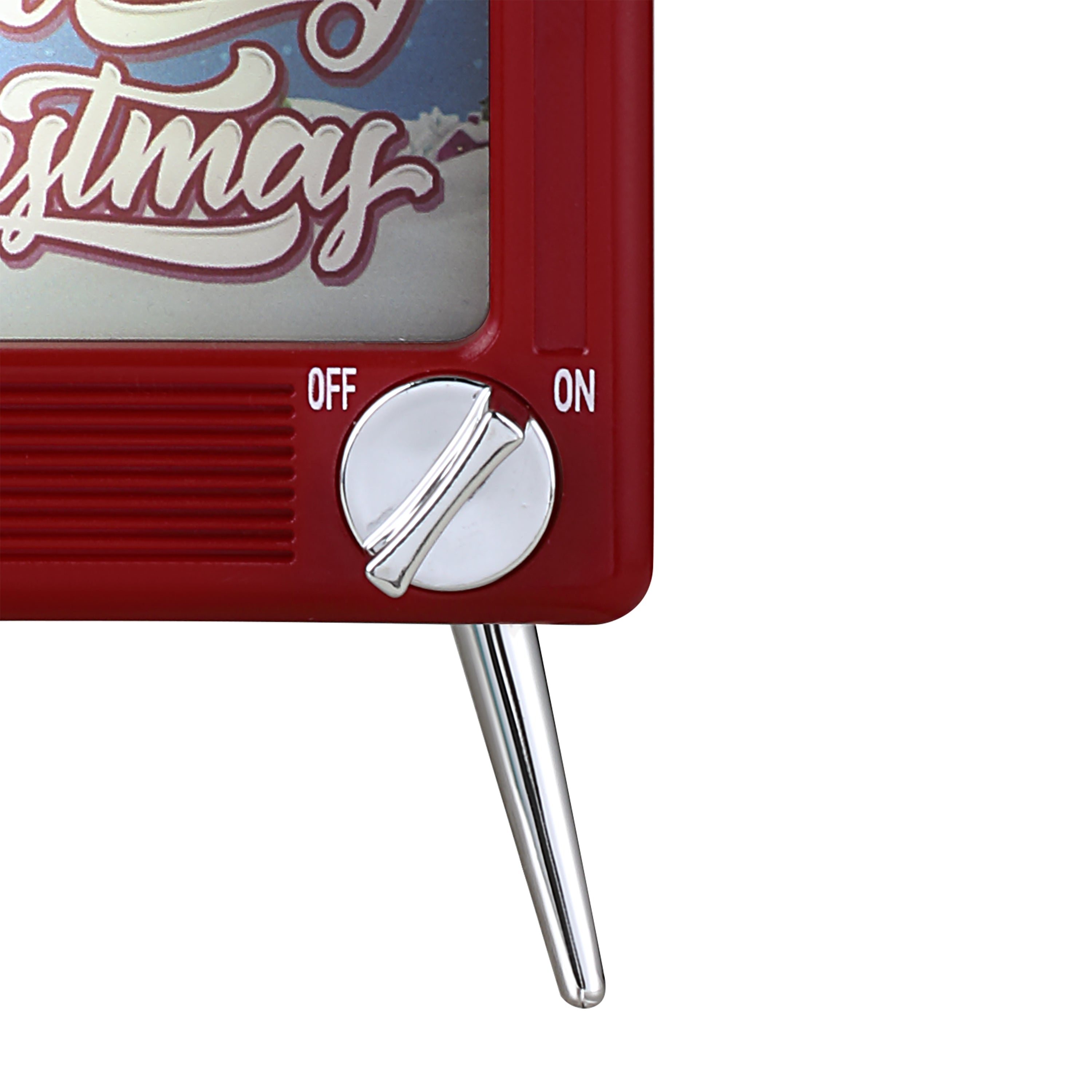 3.75" Musical LED TV Ornament - Red - Mr. Christmas
