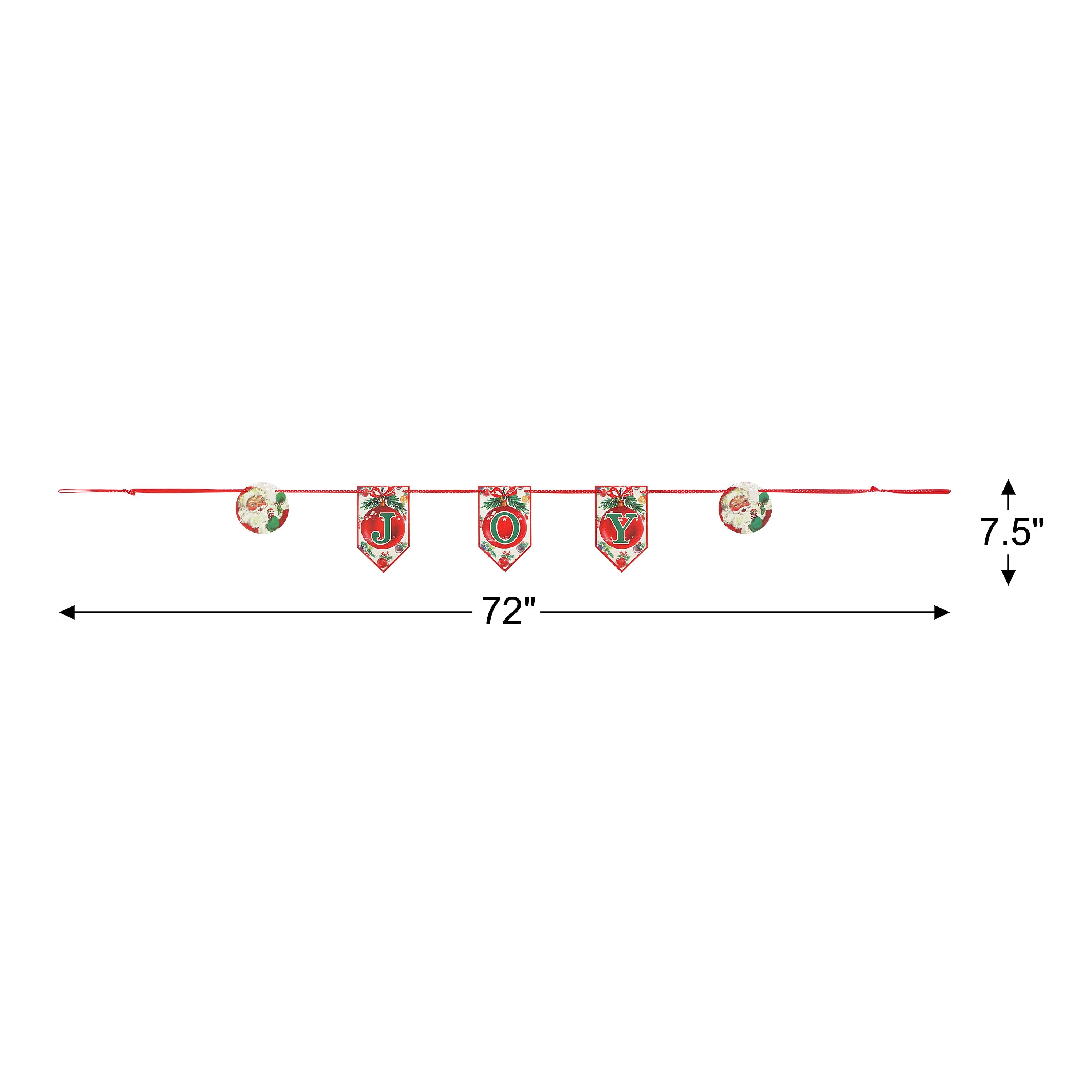 72" Vintage Banner - Joy - Mr. Christmas