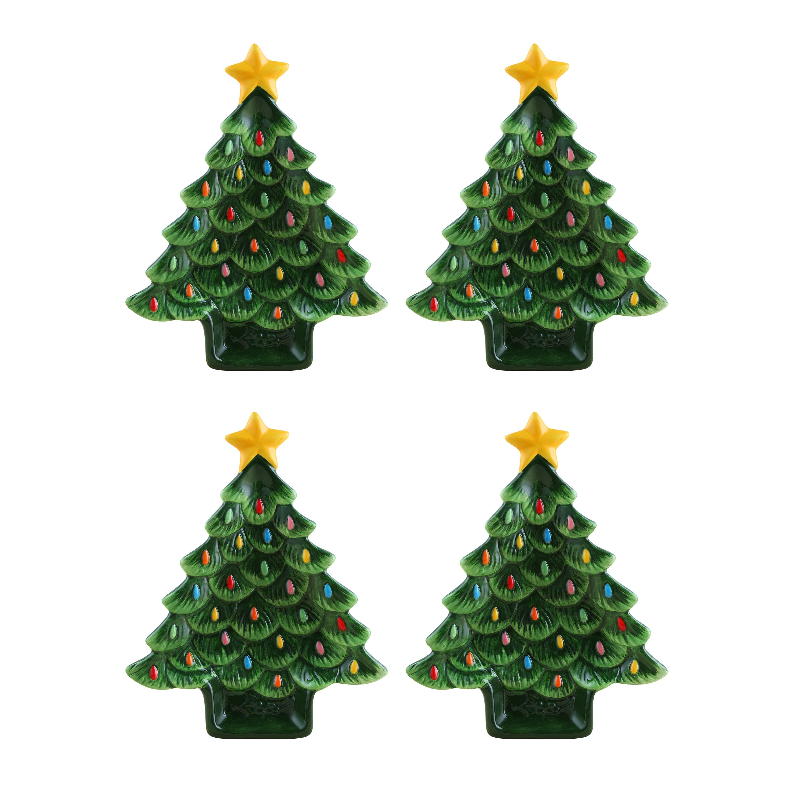 3.75 Nostalgic Ceramic Tree Salt & Pepper Shakers - Pink – Mr. Christmas