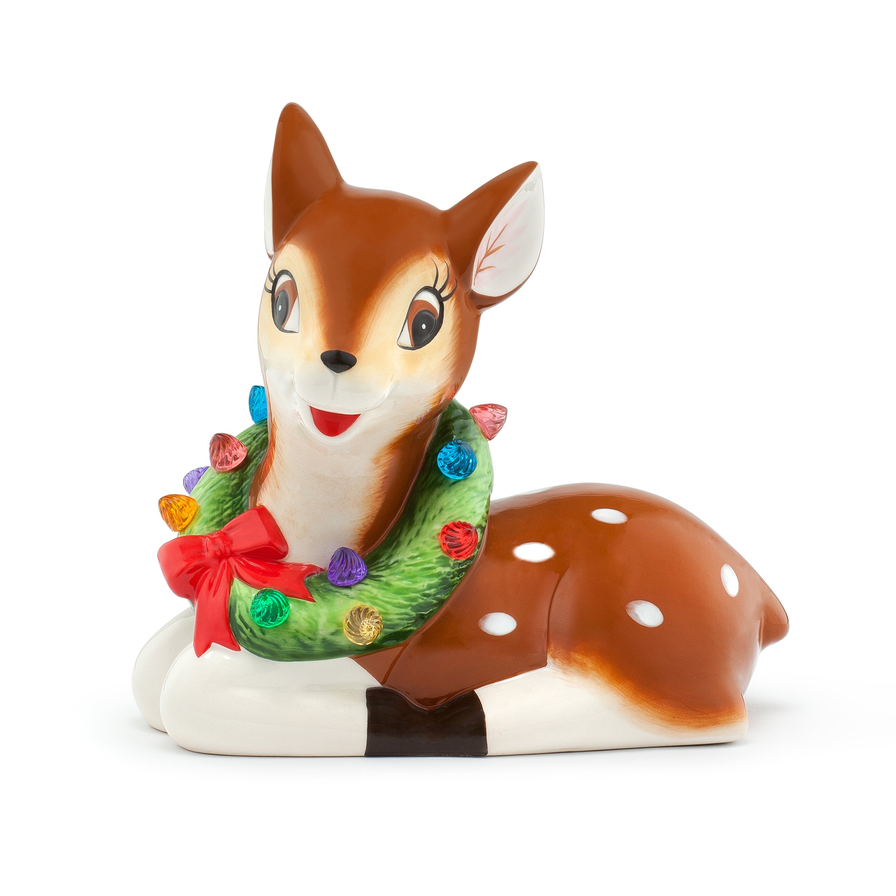 9" Nostalgic Ceramic Lit Reindeer - Mr. Christmas
