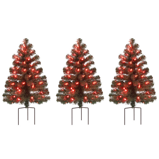 Alexa Enabled Pathway Christmas Trees - RGB Bulbs - Mr. Christmas