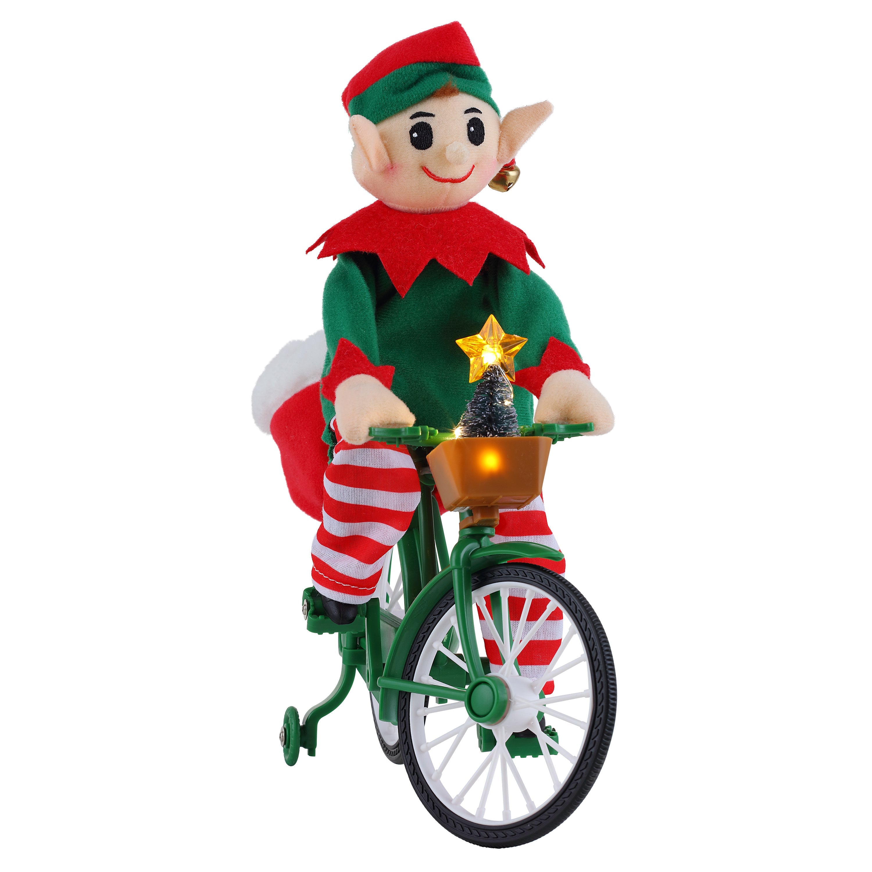 11" Animated Cycling Elf
