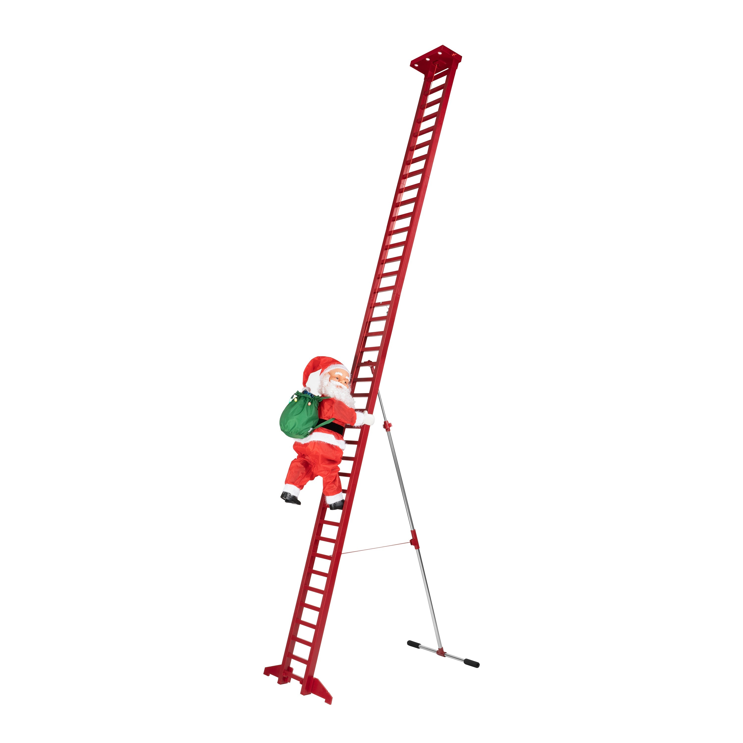 Mr. Christmas 10' Outdoor Animated Super Climbing Santa Main image Alternate angle