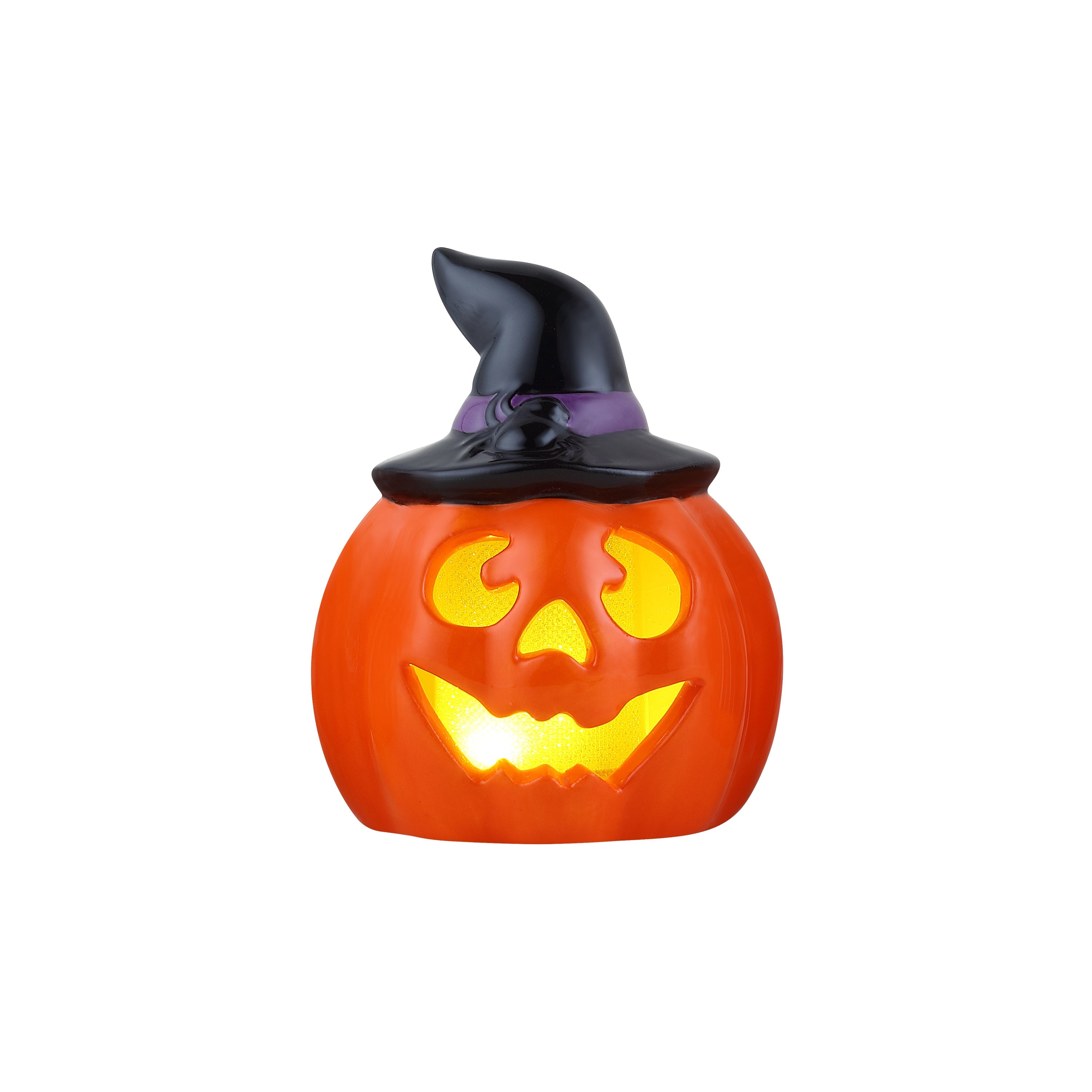 Mr. Halloween Set of 4 Mini Ceramic Jack-O-Lanterns - Mr. Christmas