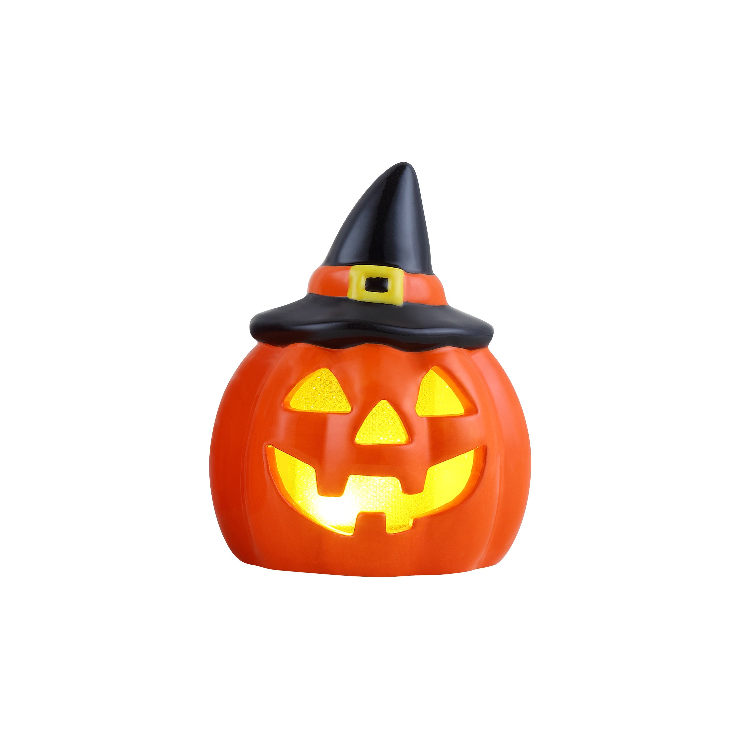 Mr. Halloween Set of 4 Mini Ceramic Jack-O-Lanterns - Mr. Christmas