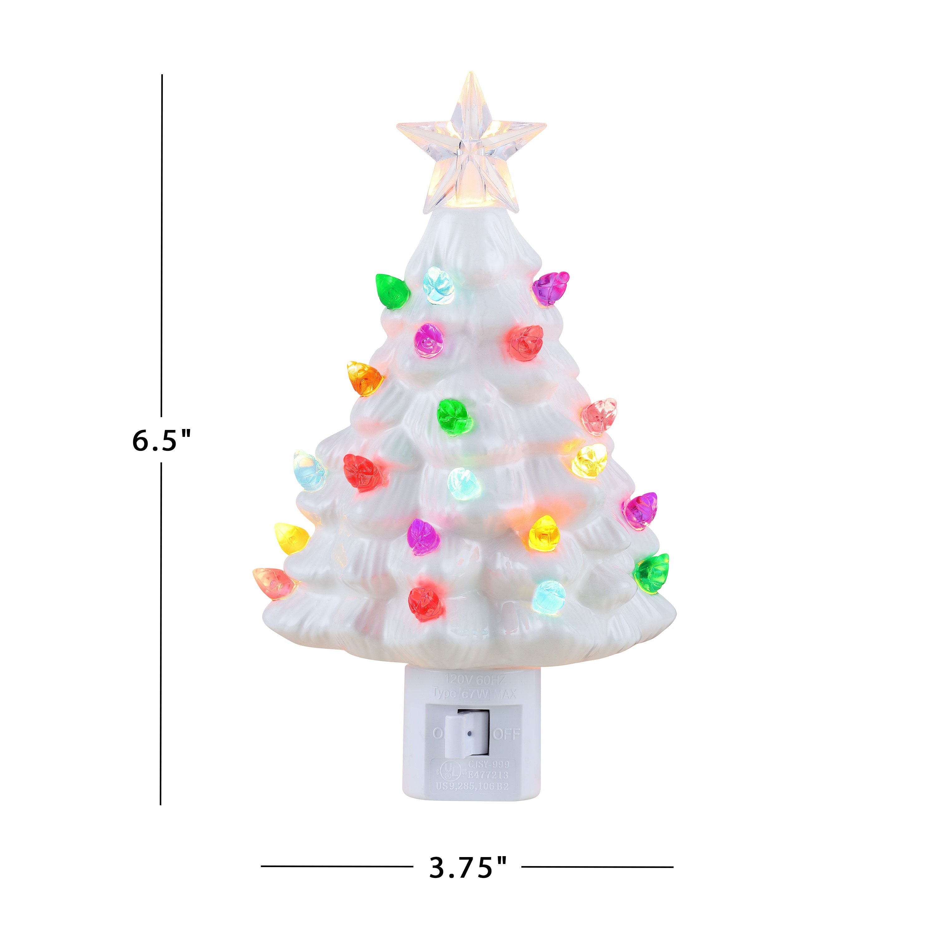 Nostalgic Ceramic Tree Nightlight - White