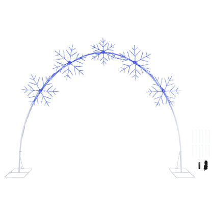 10 ft. Illuminated Snowflake Arch with Lightshow - Mr. Christmas