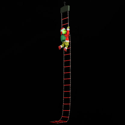 10 ft. Outdoor Animated Rope Ladder Climbing Grinch - Mr. Christmas