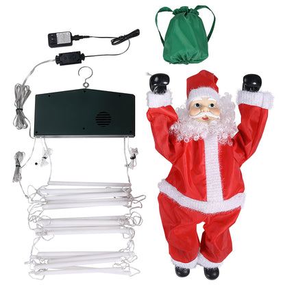 10 ft. Outdoor Animated Rope Ladder Climbing Santa - Mr. Christmas