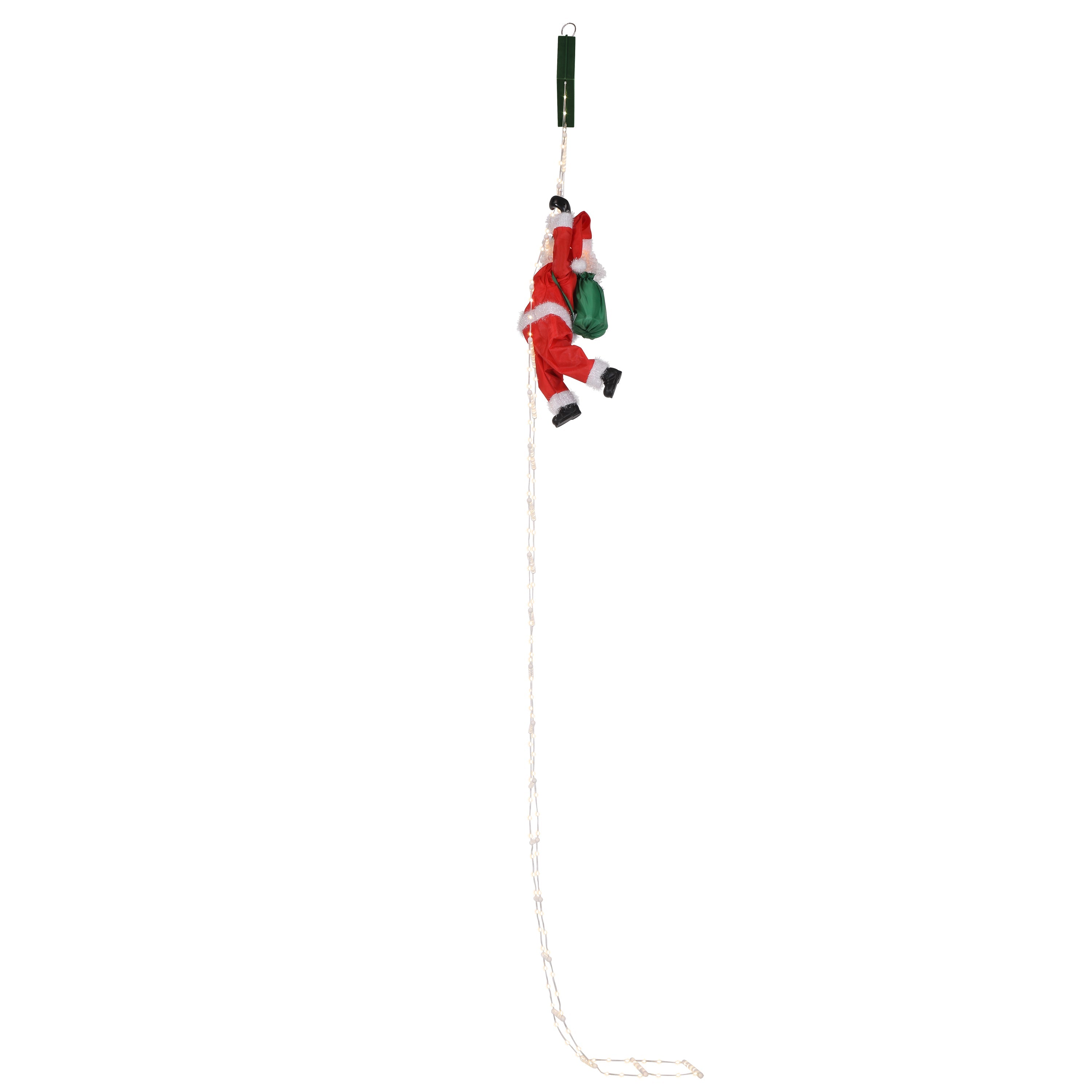 10 ft. Outdoor Animated Rope Ladder Climbing Santa - Mr. Christmas