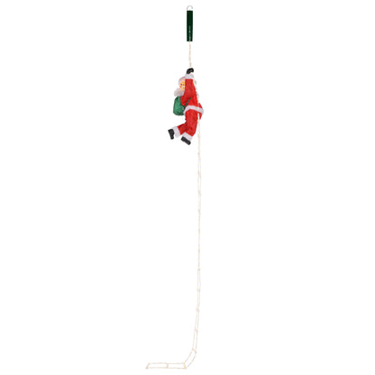10 ft. Outdoor Animated Rope Ladder Climbing Santa - Mr. Christmas