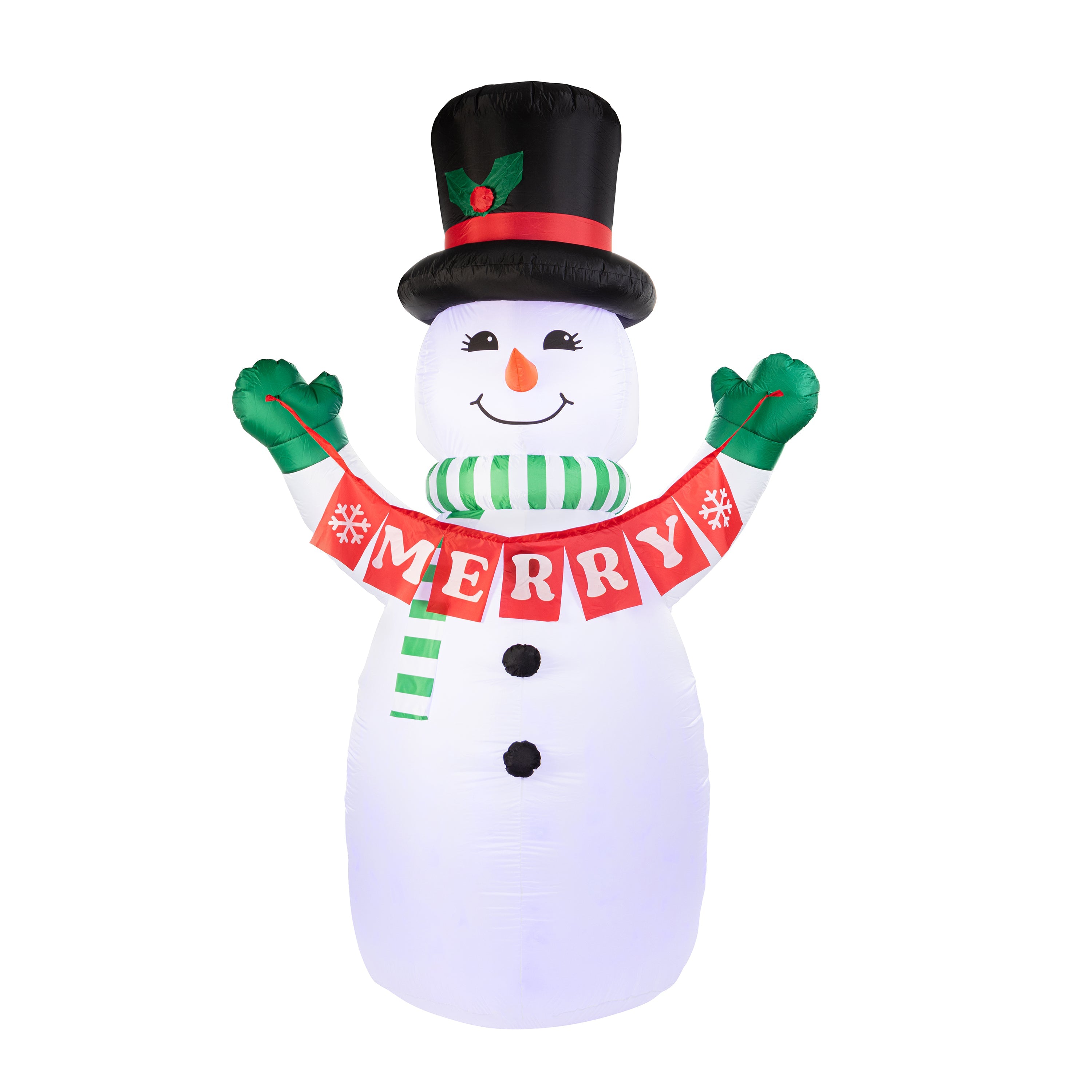 Giant snow man 10 ft tall NEW FREE top SHIPPING