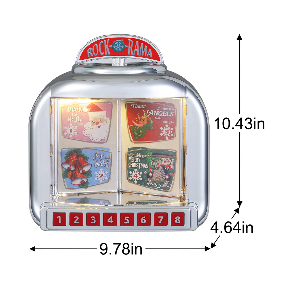10 in. Christmas Diner Jukebox - Mr. Christmas