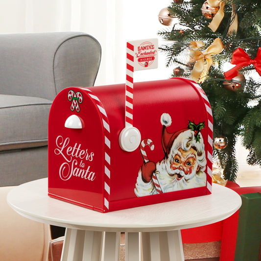 10 in. Santa's Enchanted Mailbox - Mr. Christmas