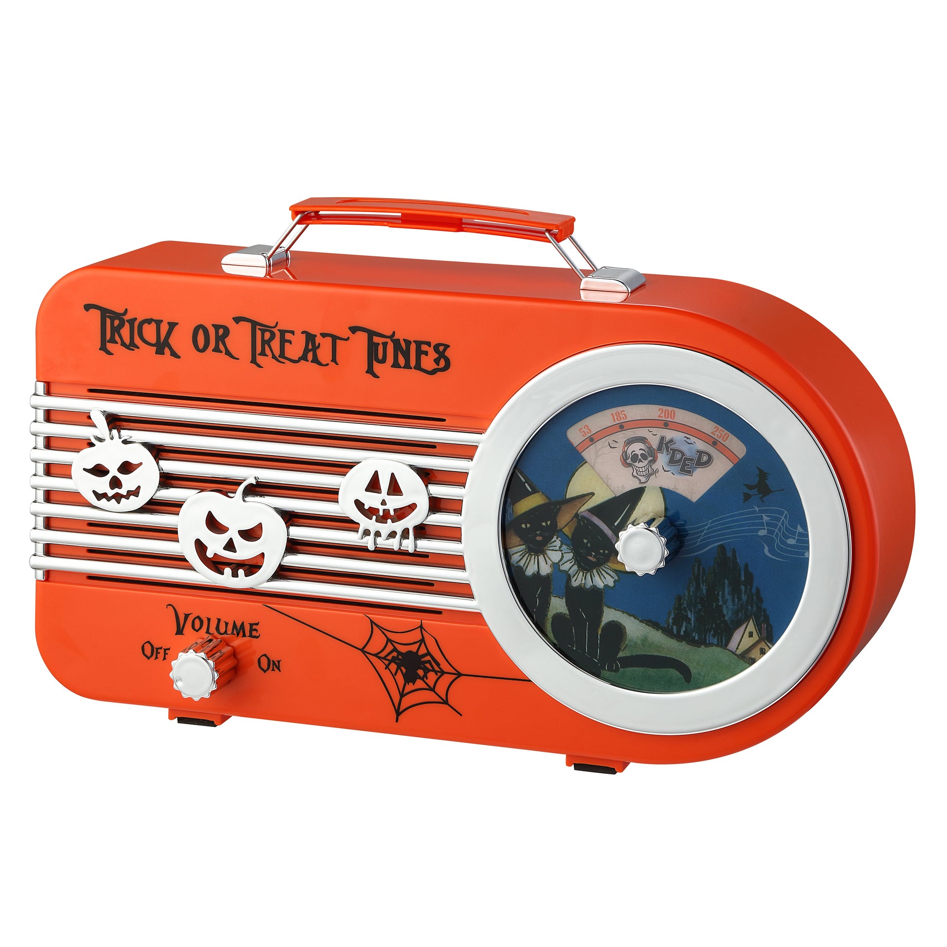 10 in. Trick or Treat Orange Radio - Mr. Christmas