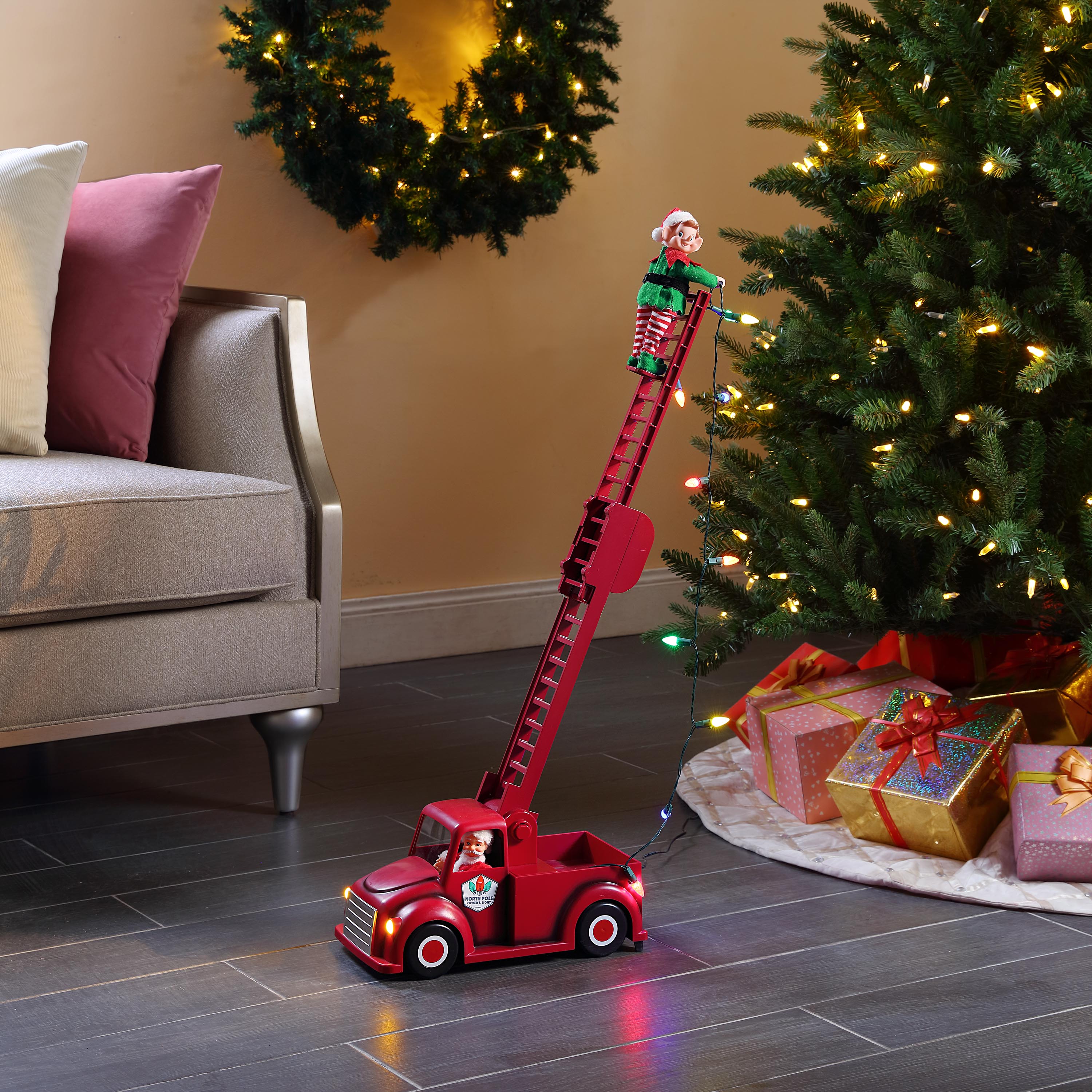 Santa's Utility Truck with Elf