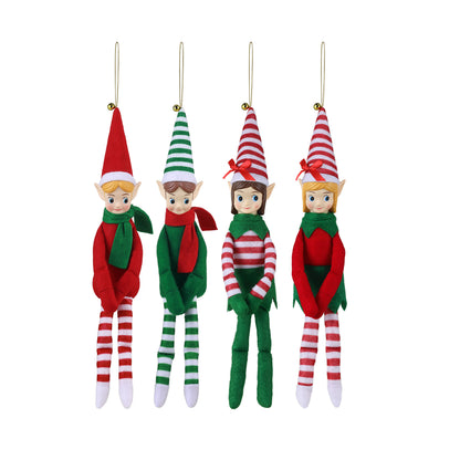 Mini Knee Hugger Elf Ornaments Assortment