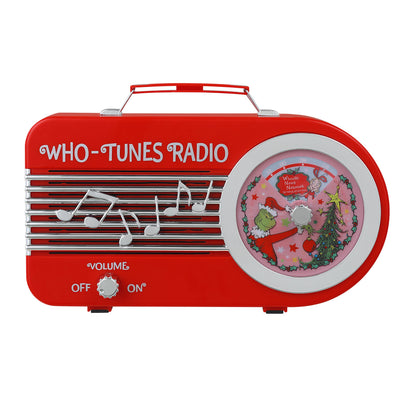 10.5 in. Grinch Who-Tunes Radio - Red - Mr. Christmas