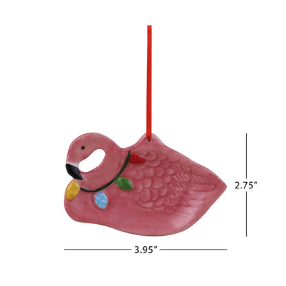 4" Set of 5 Ceramic Tropical Ornaments