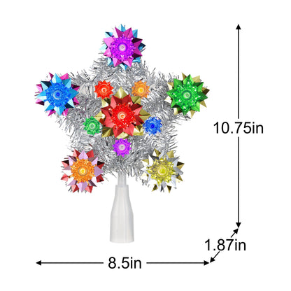 11 in. Tinsel Star Tree Topper - Mr. Christmas