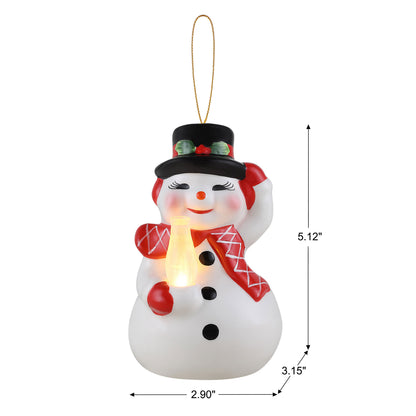Nostalgic Ceramic Ornament -  Snowman