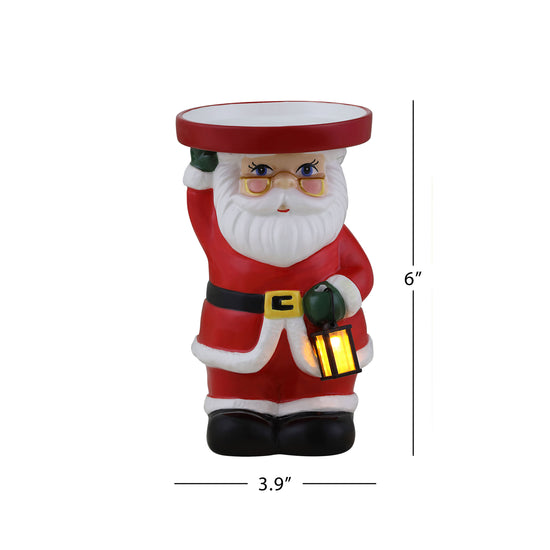 Christmas Wax Melt Warmer, Santa Christmas Tree Decor Ceramic Wax Warmer  for