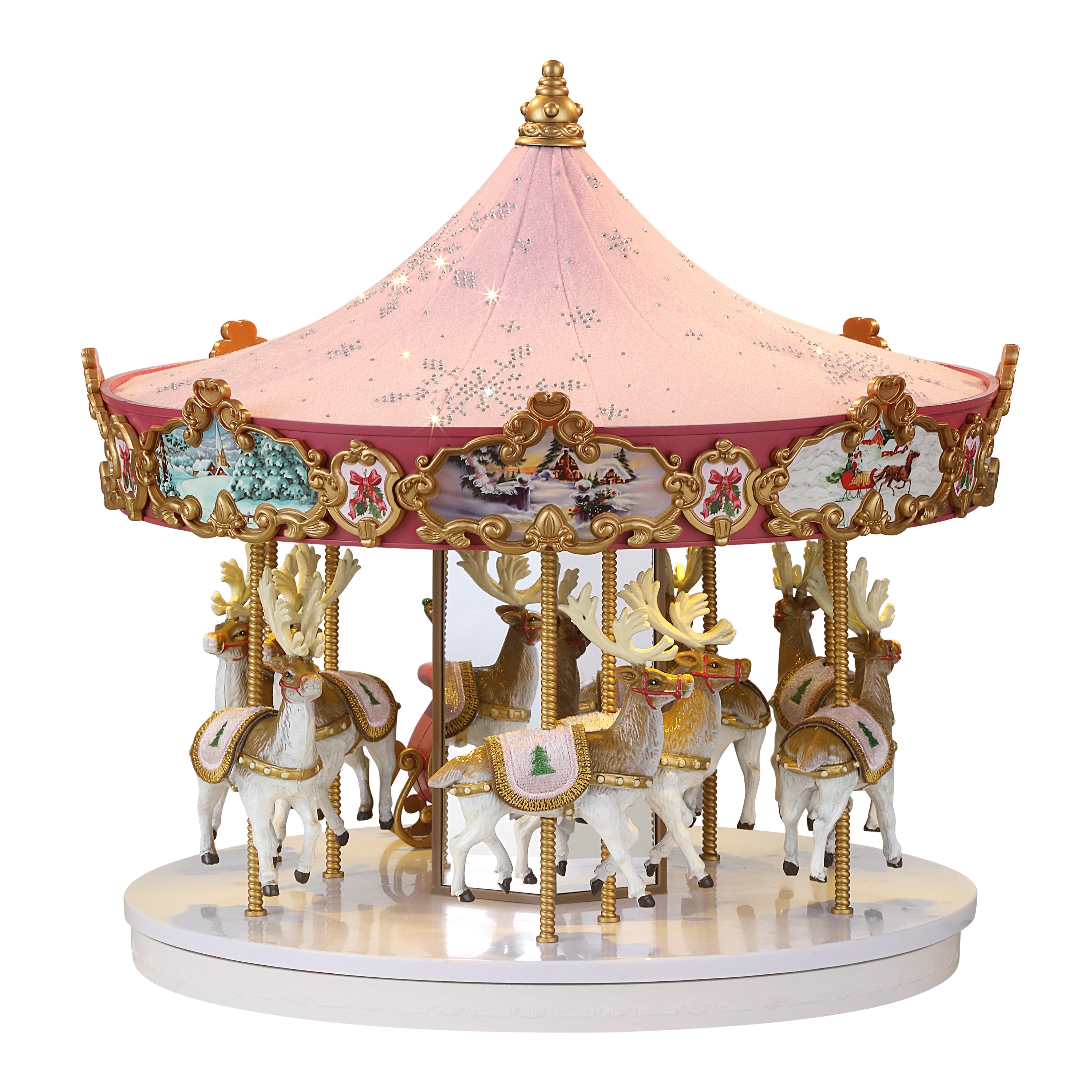 12 in. Animated Swarovski Snowflake Carousel – Mr. Christmas