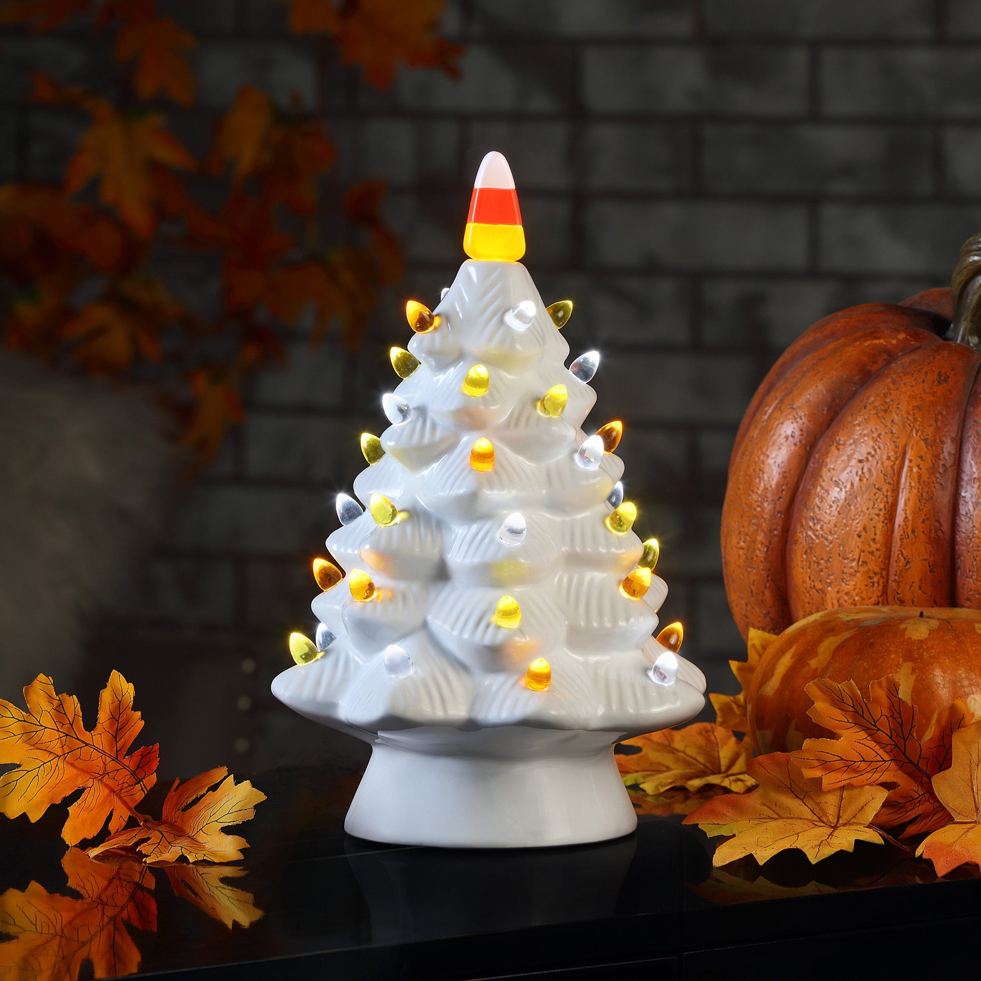 12 in. Halloween Tree - White - Mr. Christmas