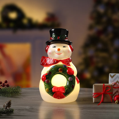 12 in. Nostalgic Lit Blow Mold Figure - Snowman - Mr. Christmas