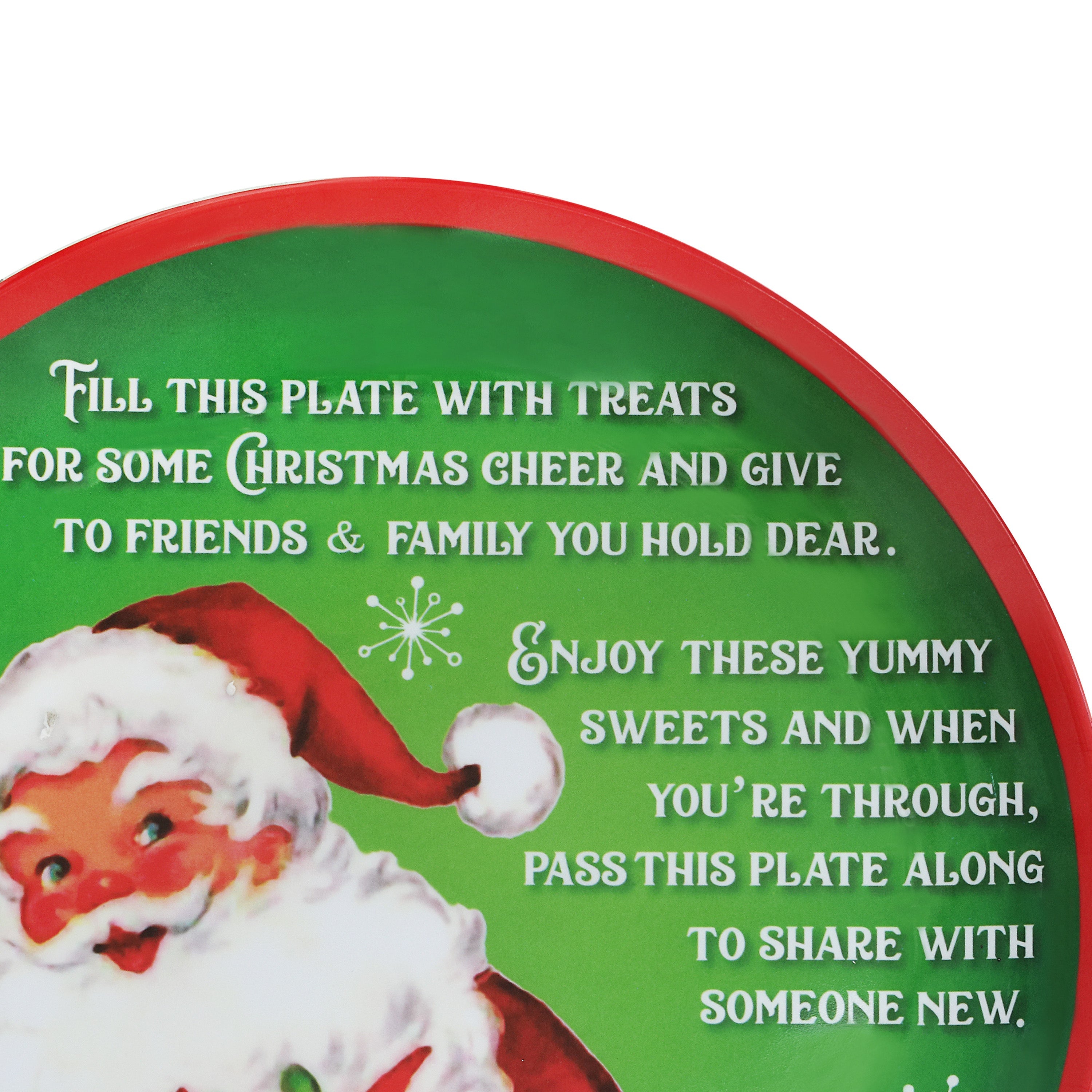 12 in. Santa's Giving Plate - Thumbnail 4
