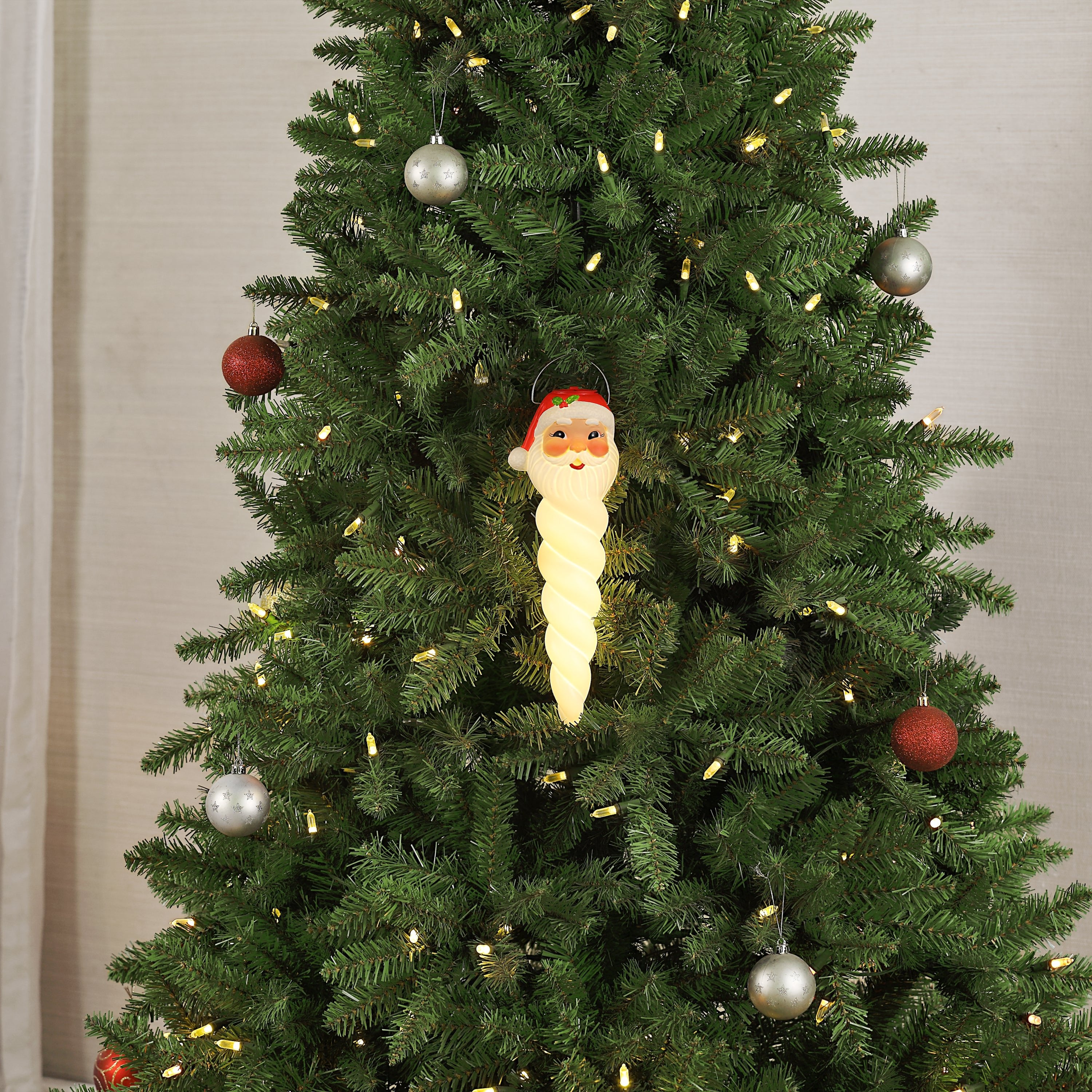 12" Whimsicles Icicle Light Character - Santa - Mr. Christmas