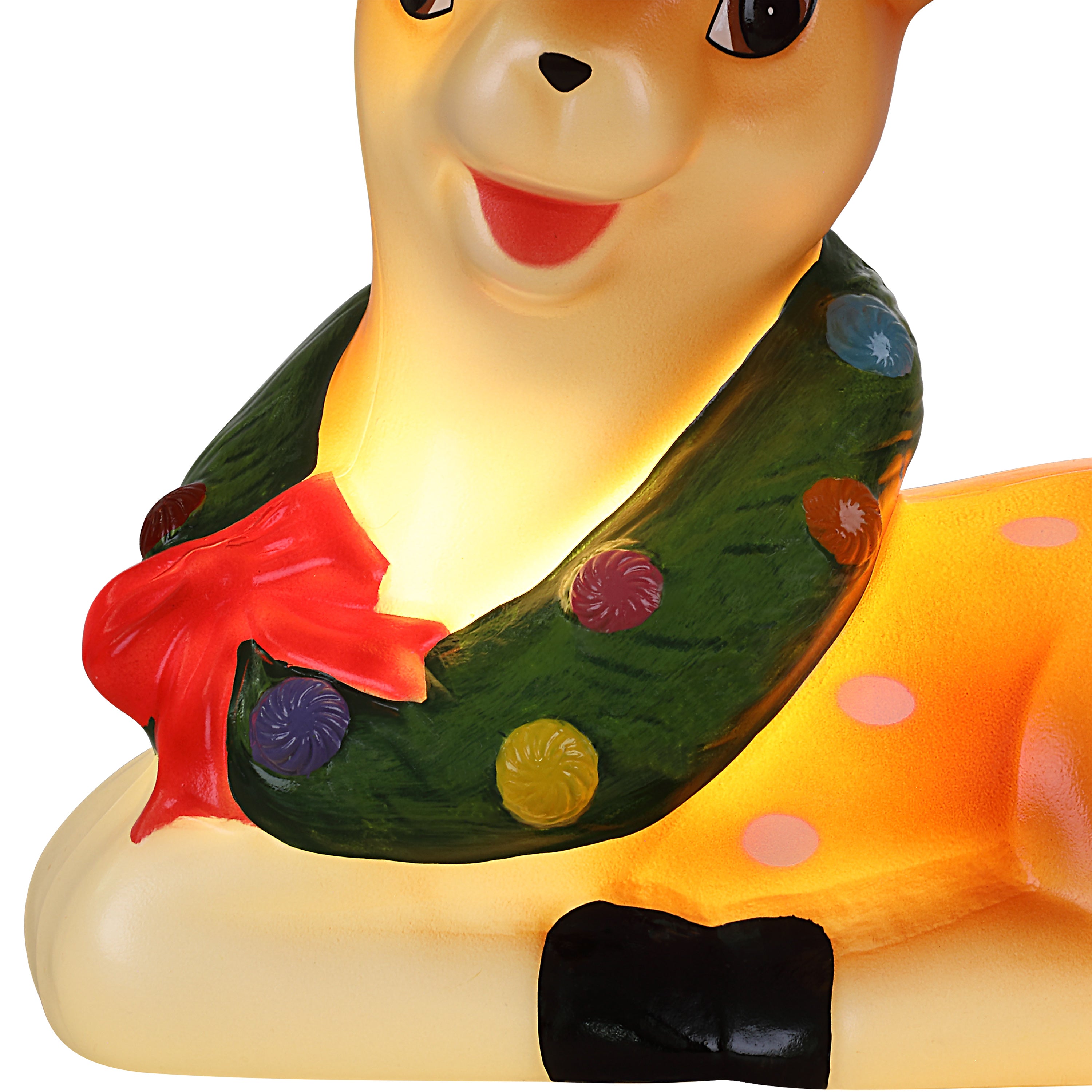 12 in. Nostalgic Lit Blow Mold Figure - Reindeer