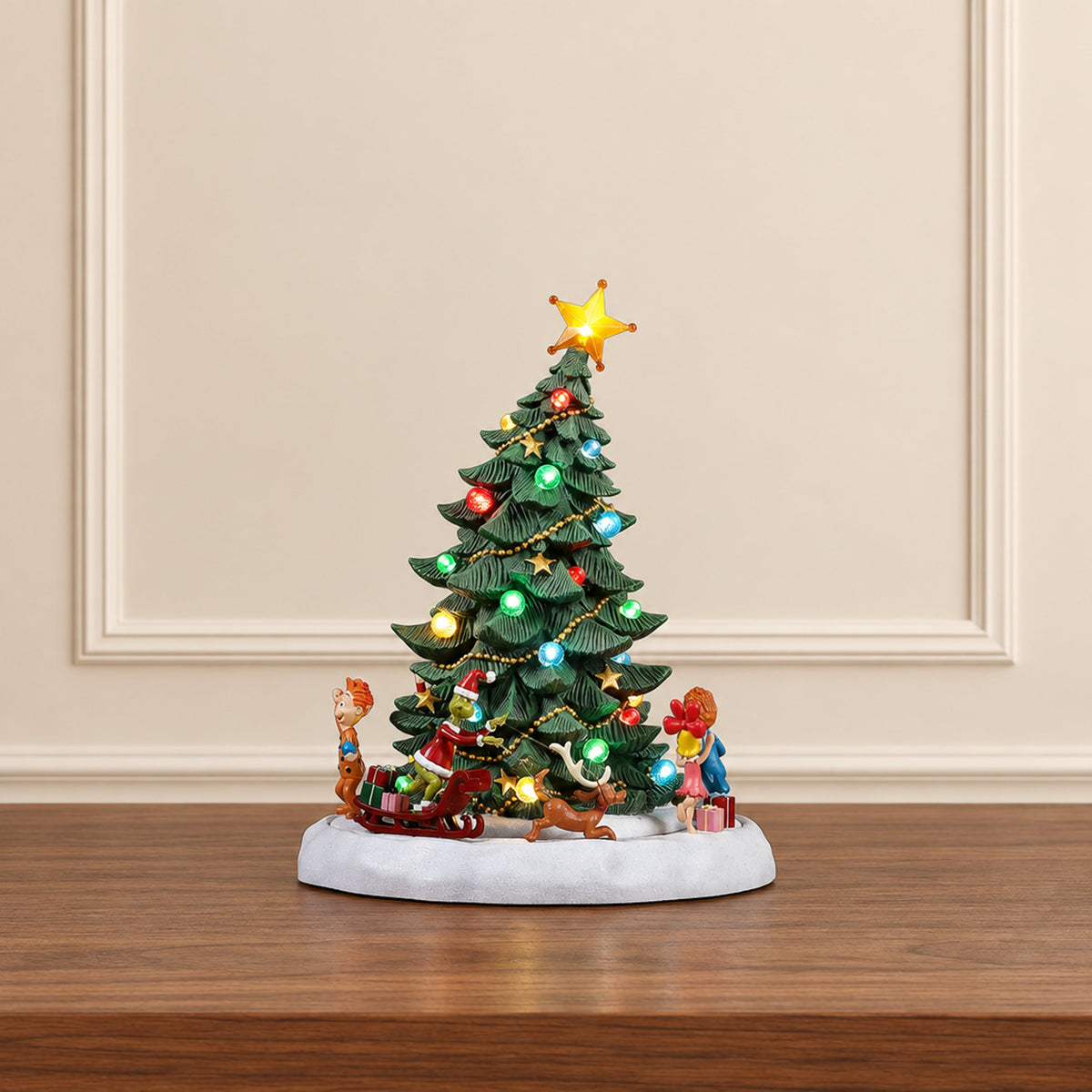 13 in. Animated Grinch Tree - Mr. Christmas