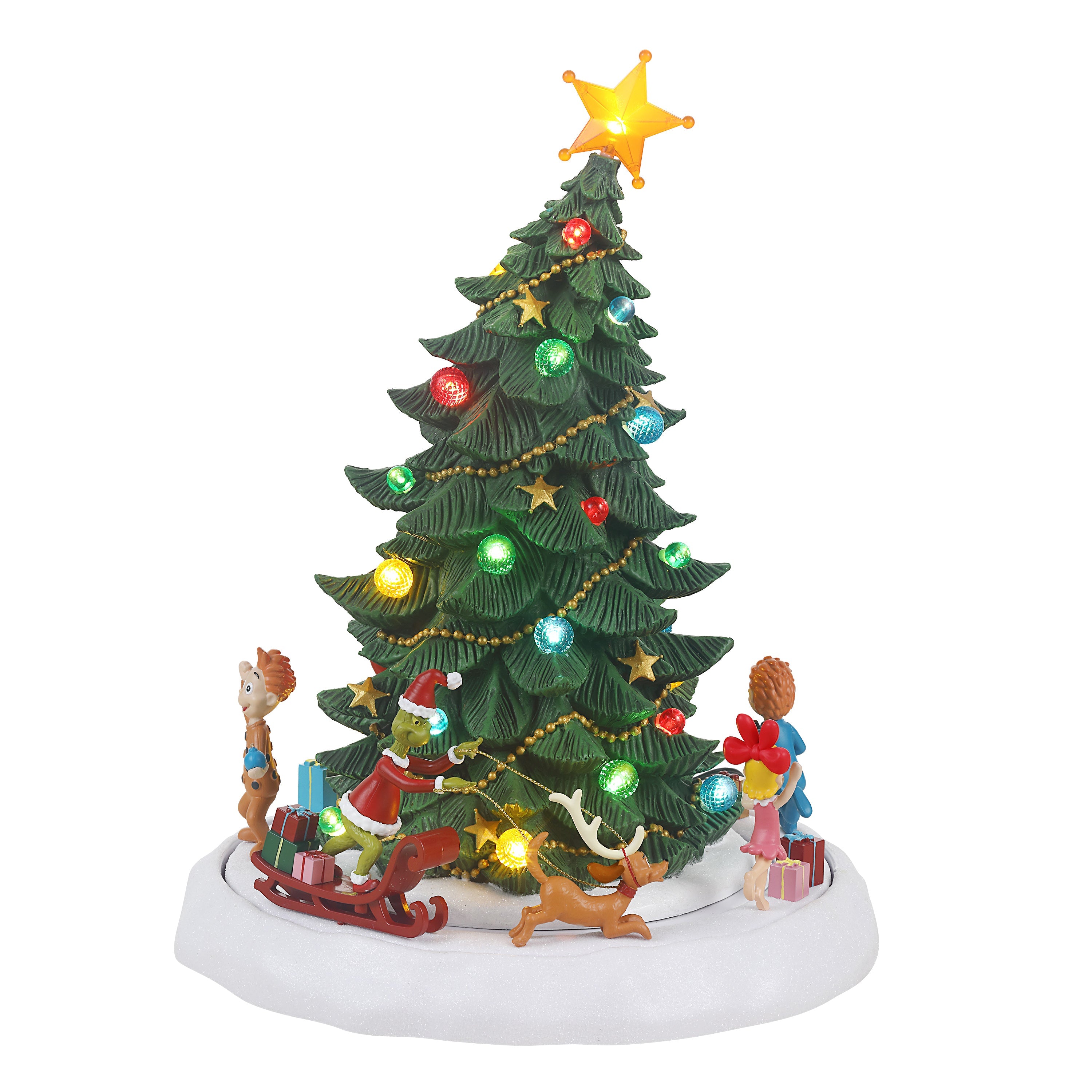 13 in. Animated Grinch Tree - Mr. Christmas