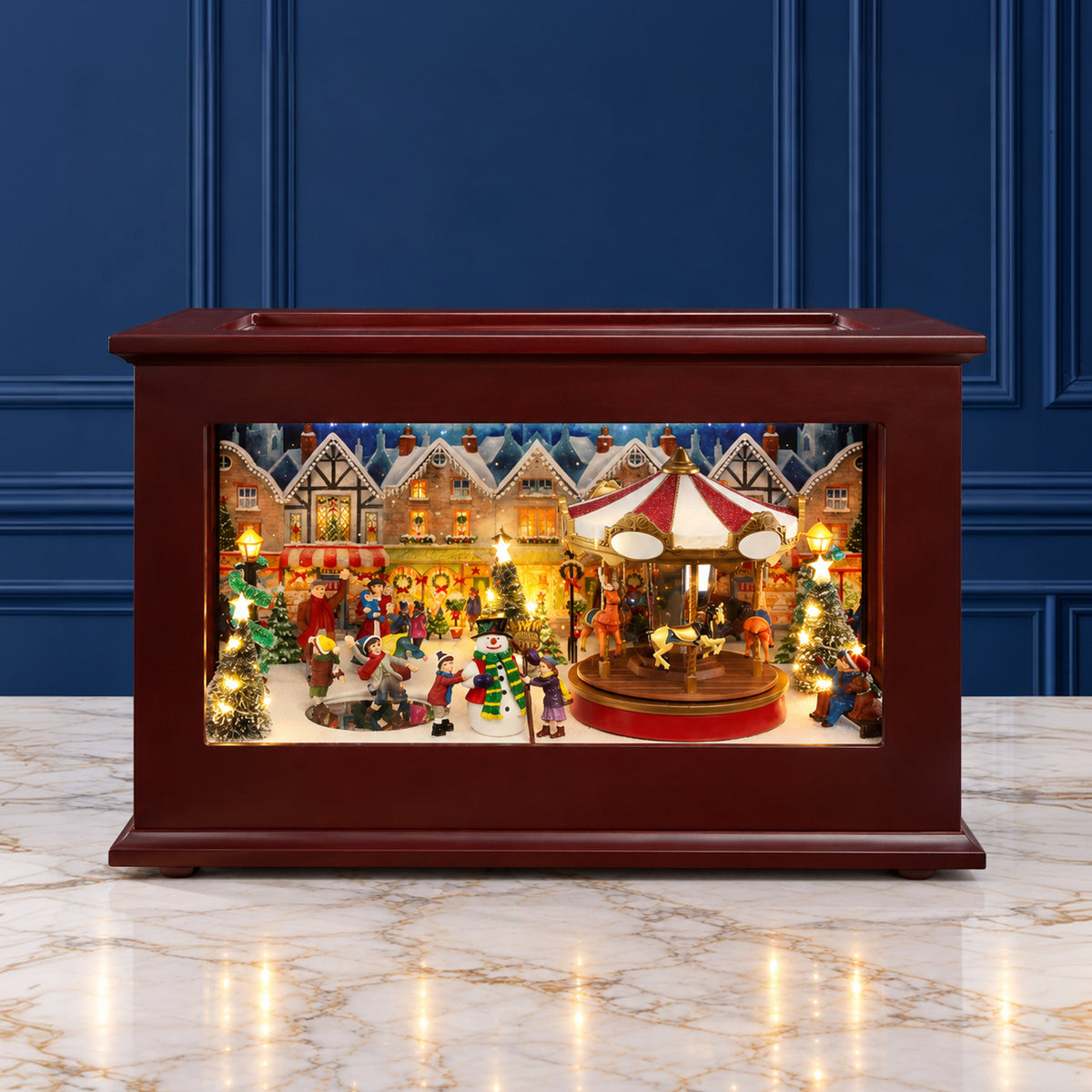 13 in. Animated Heirloom Music Box - Mr. Christmas