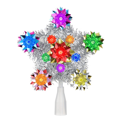 11 in. Tinsel Star Tree Topper