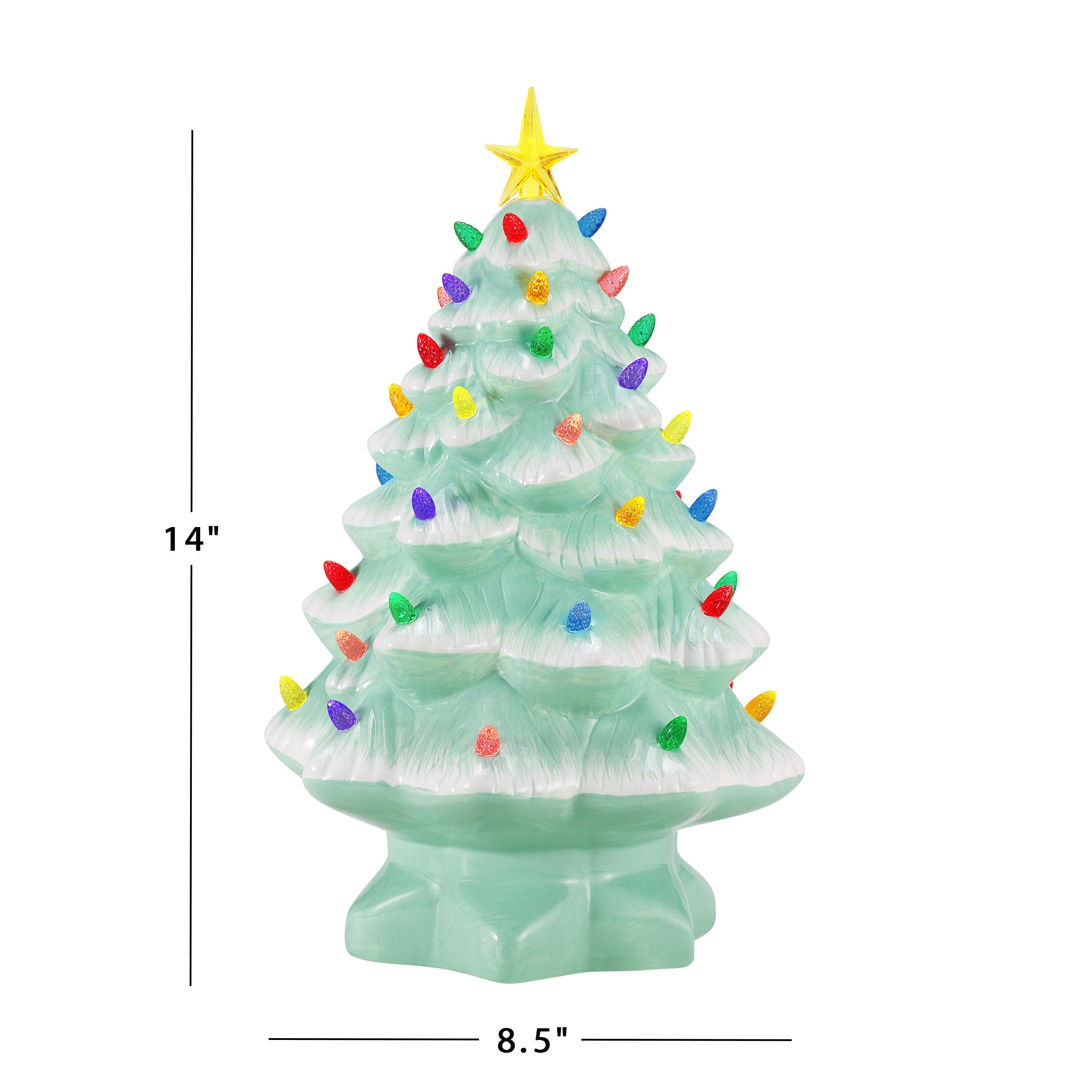 14 in. Nostalgic Christmas Tree - Seafoam - Mr. Christmas