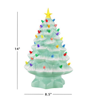 14 in. Nostalgic Christmas Tree - Seafoam - Mr. Christmas
