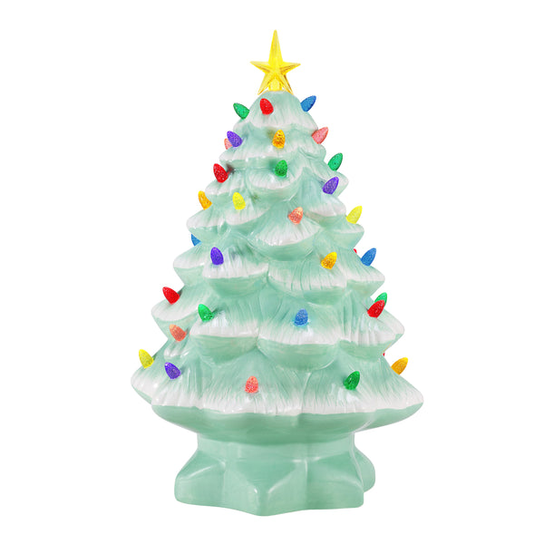 14 in. Nostalgic Christmas Tree - Seafoam – Mr. Christmas