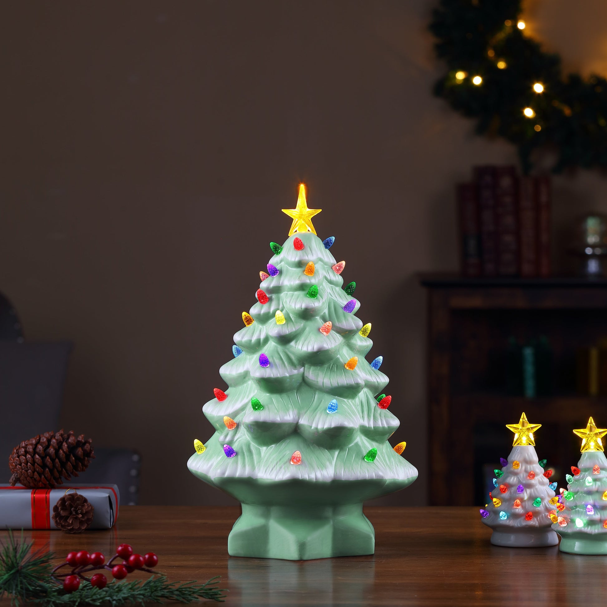 14 in. Nostalgic Christmas Tree - Seafoam - Mr. Christmas