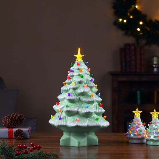 14 in. Nostalgic Christmas Tree - Seafoam - Mr. Christmas