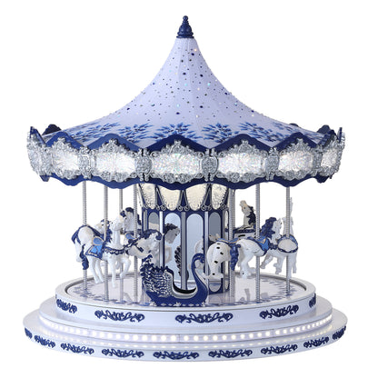 17 in. Chinoiserie Crystal Carousel