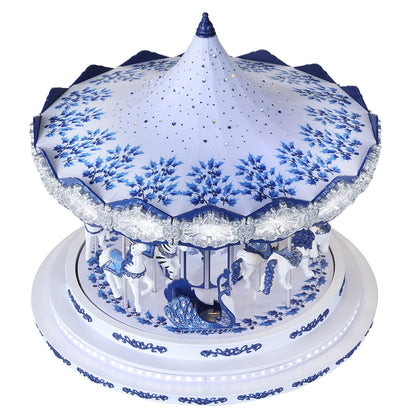 17 in. Chinoiserie Crystal Carousel